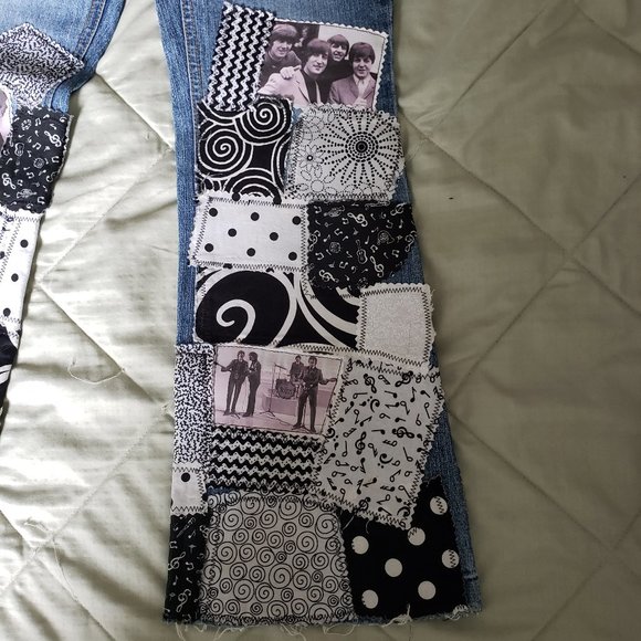 One Of a Kind Customized Girls BEATLES Outfit 6X-7 Fab Four - Picture 8 of 12